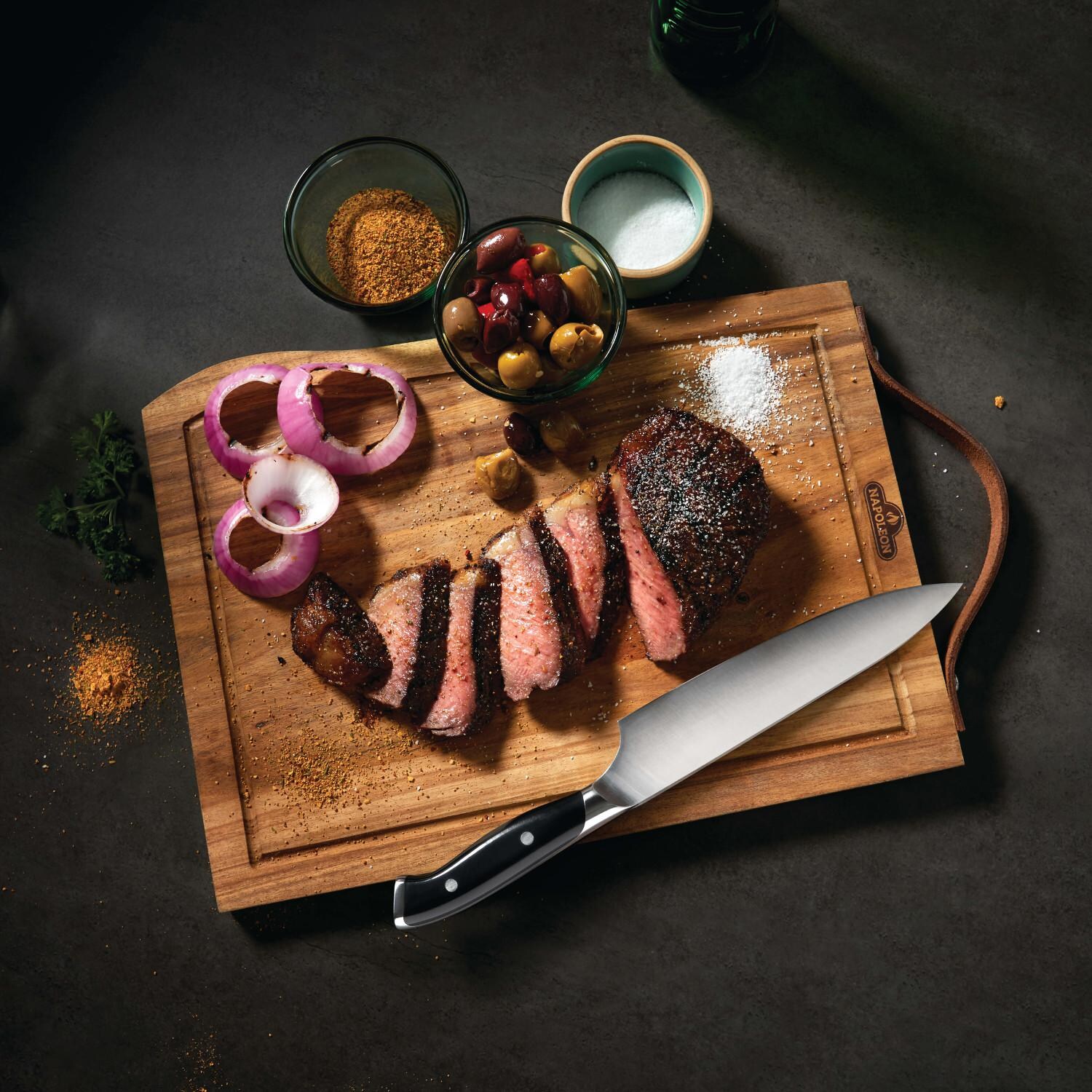 Napoleon 70039 Premium Cutting Board & Knife Set - Steak & Seasonings thumbnail