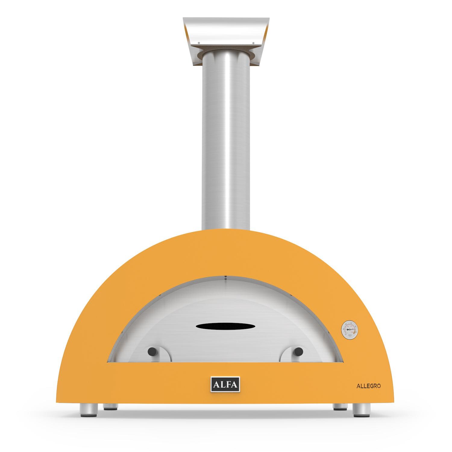 Alfa Allegro 39-Inch Outdoor Countertop Wood-Fired Pizza Oven - Yellow - FXALLE-LGIA-T
