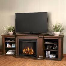Real Flame Valmont 75-Inch Electric Fireplace Entertainment Center - Chestnut Oak - 7930E-CO image