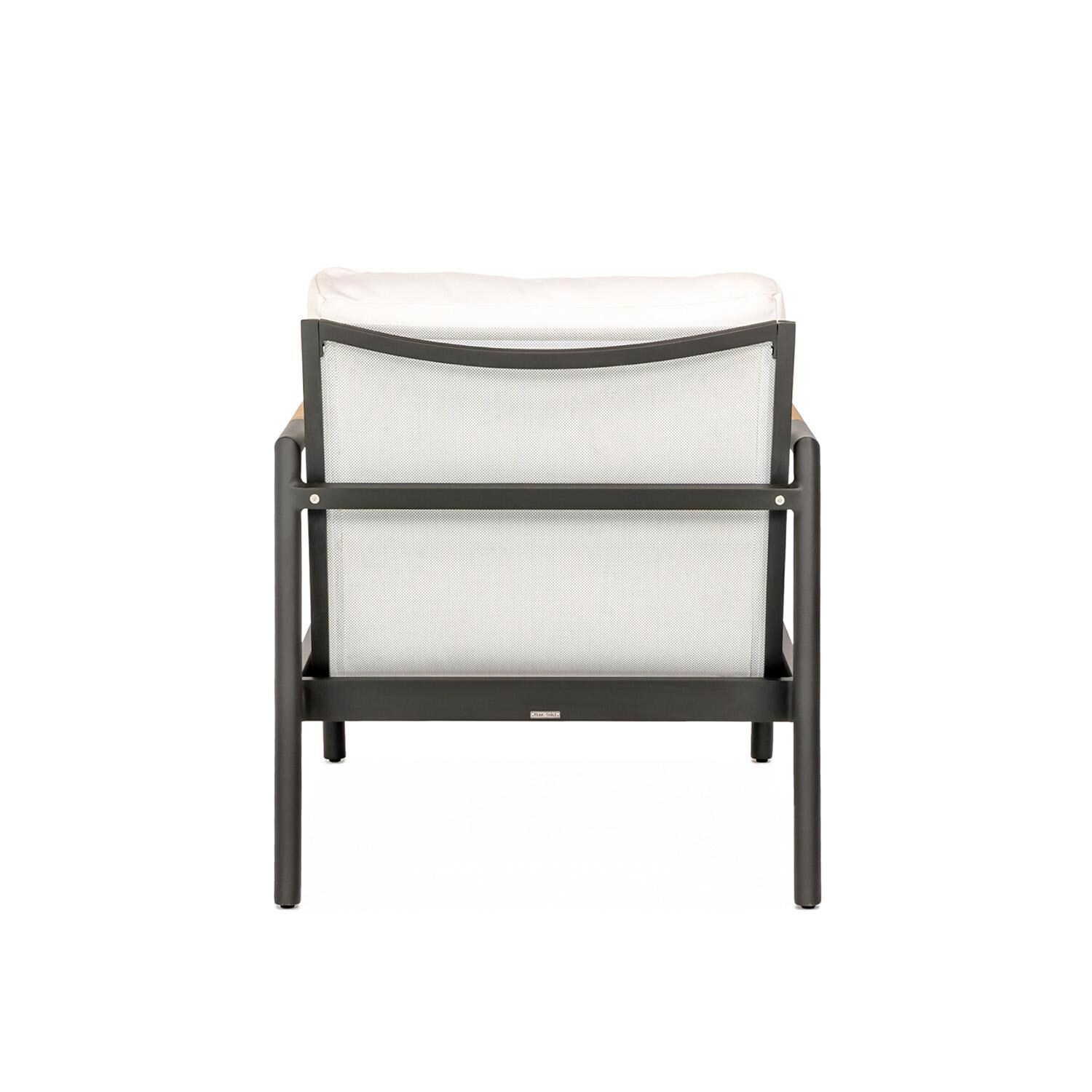 Teak + Table Paros Club Chair in Natural - Back - White Background thumbnail