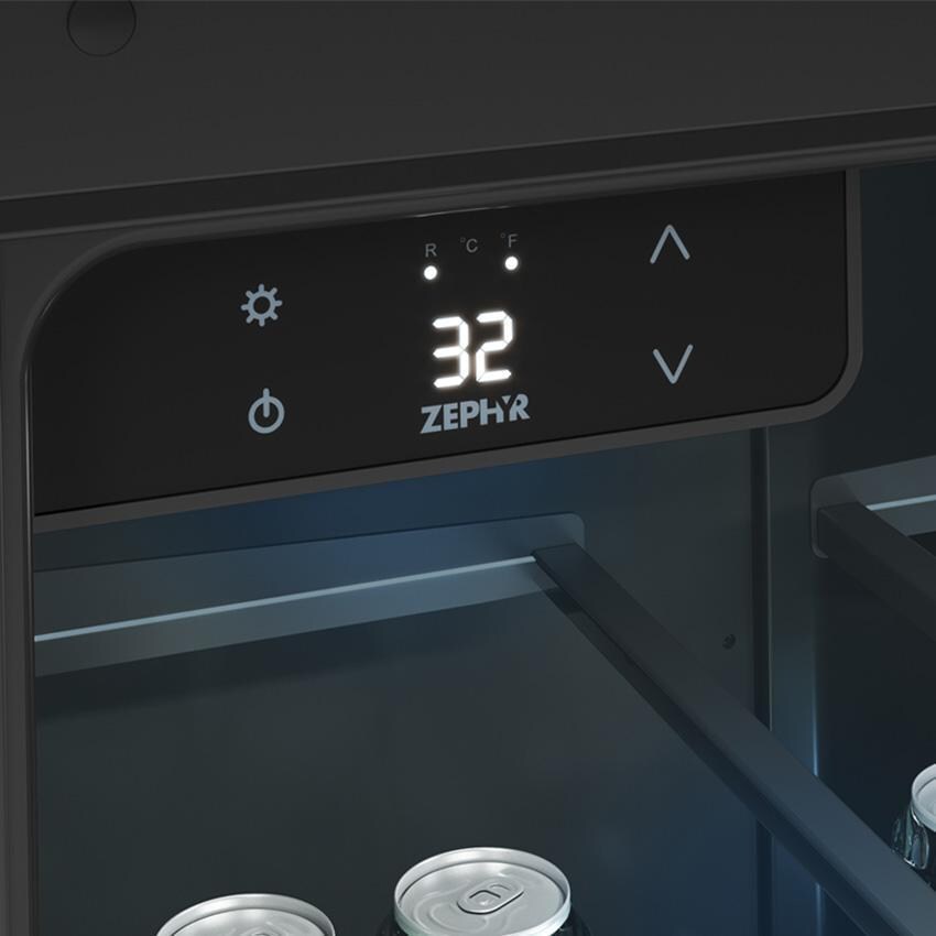 Zephyr PRKB24C01AS-OD Presrv 24 Inch Outdoor Kegerator & Beverage Cooler - Control Panel - Detail thumbnail