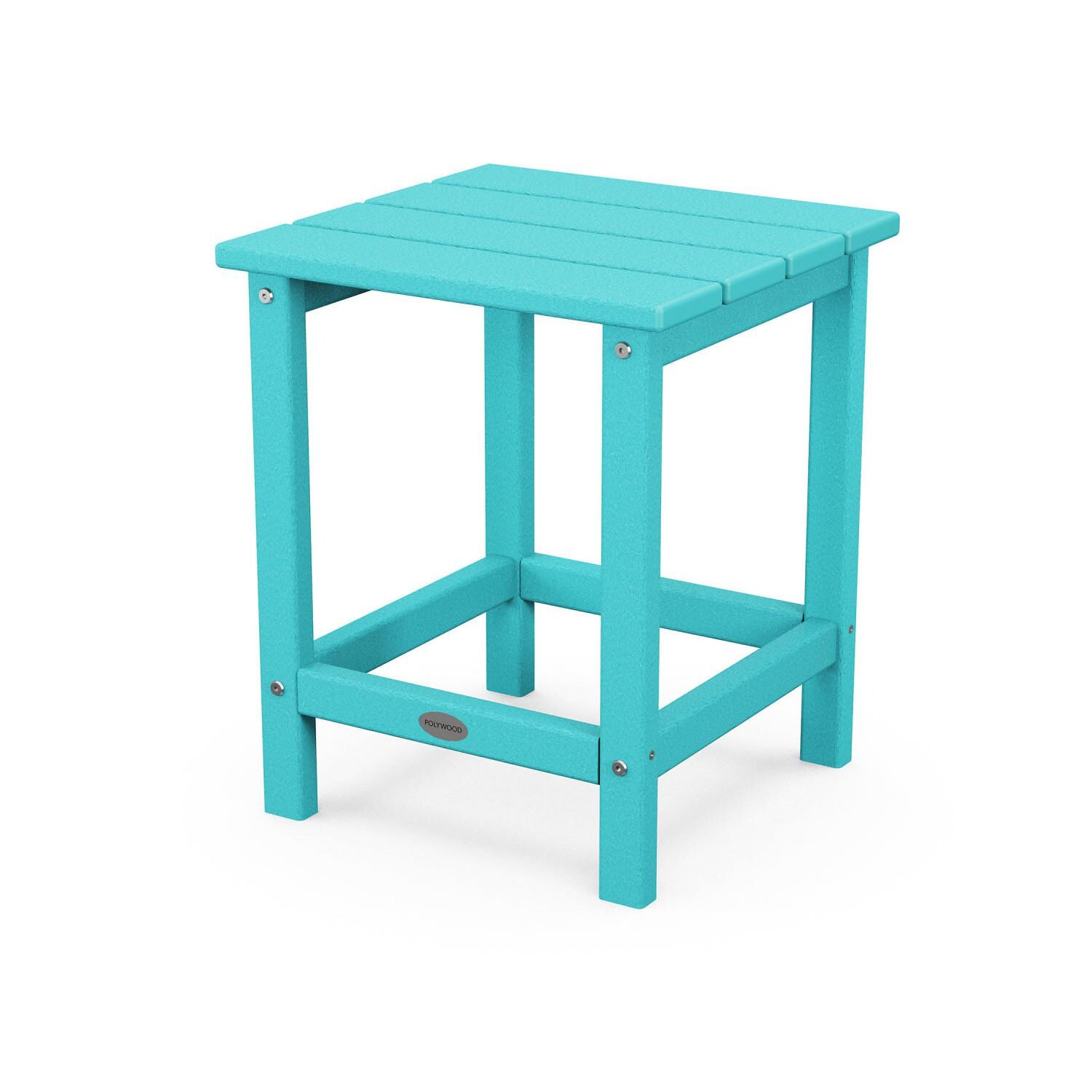 POLYWOOD PWS700-1-AR Classic Folding Adirondack 3-Piece Set W/ Long Island 18-Inch Side Table - Side Table thumbnail