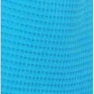 Terry Town Thigh Length Waffle Weave Kimono Robe - Aqua