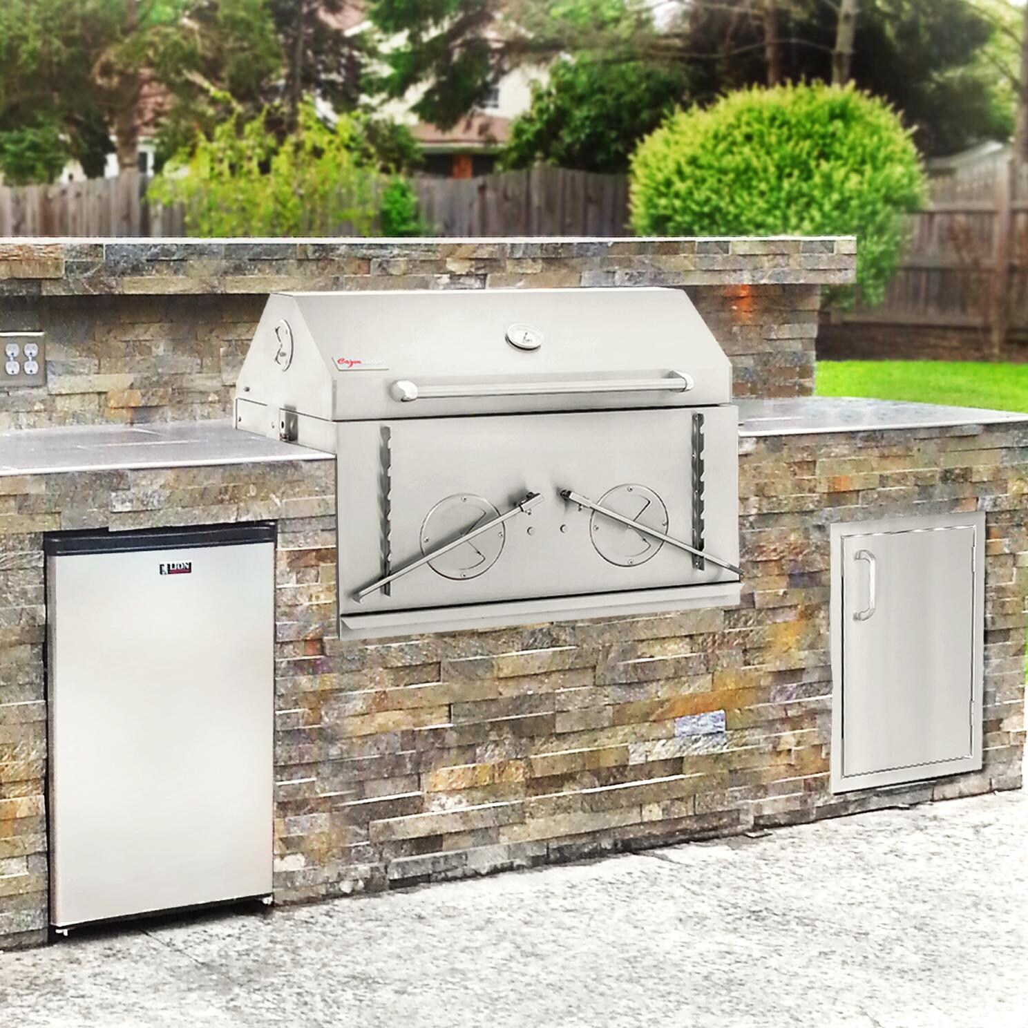 Cajun Grill Preaux 36-Inch Built-In Stainless Steel Charcoal Grill - Lifestyle thumbnail