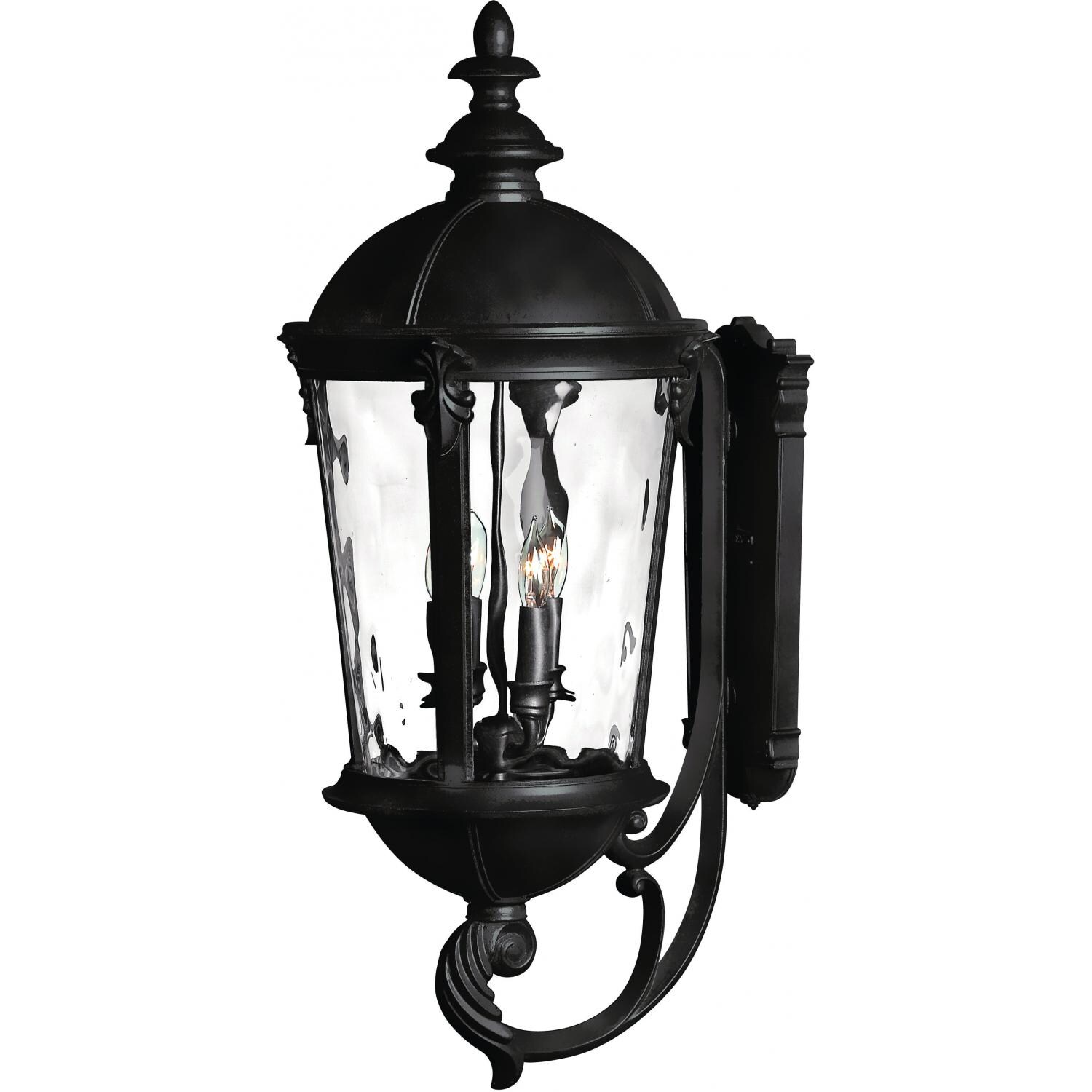 Hinkley Lighting Windsor Four Light 32-Inch Outdoor Wall Light - Black - 1895BK