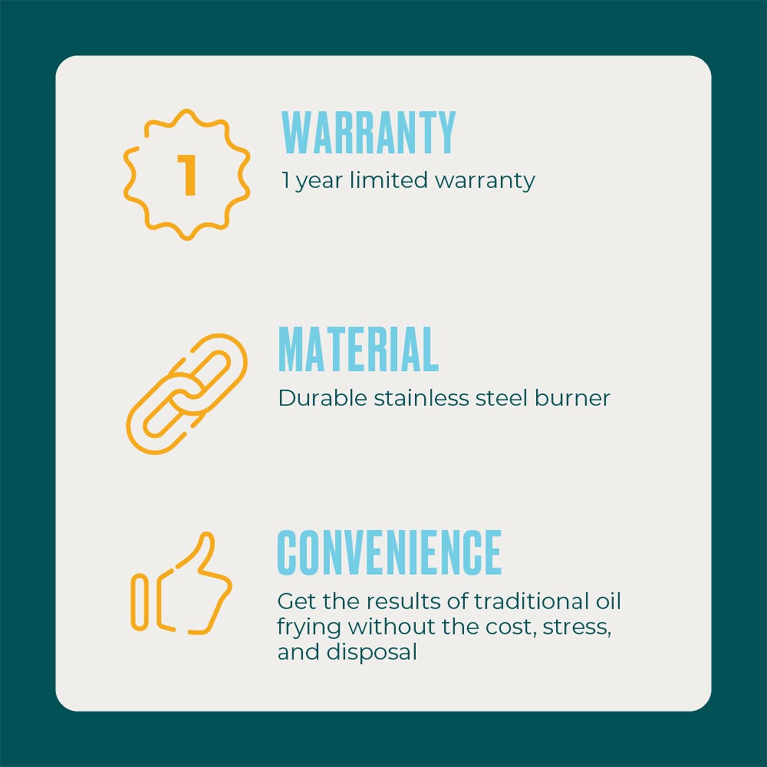 Charbroil 24102165 The Big Easy Outdoor Air Fryer - Additional Information - Detail thumbnail
