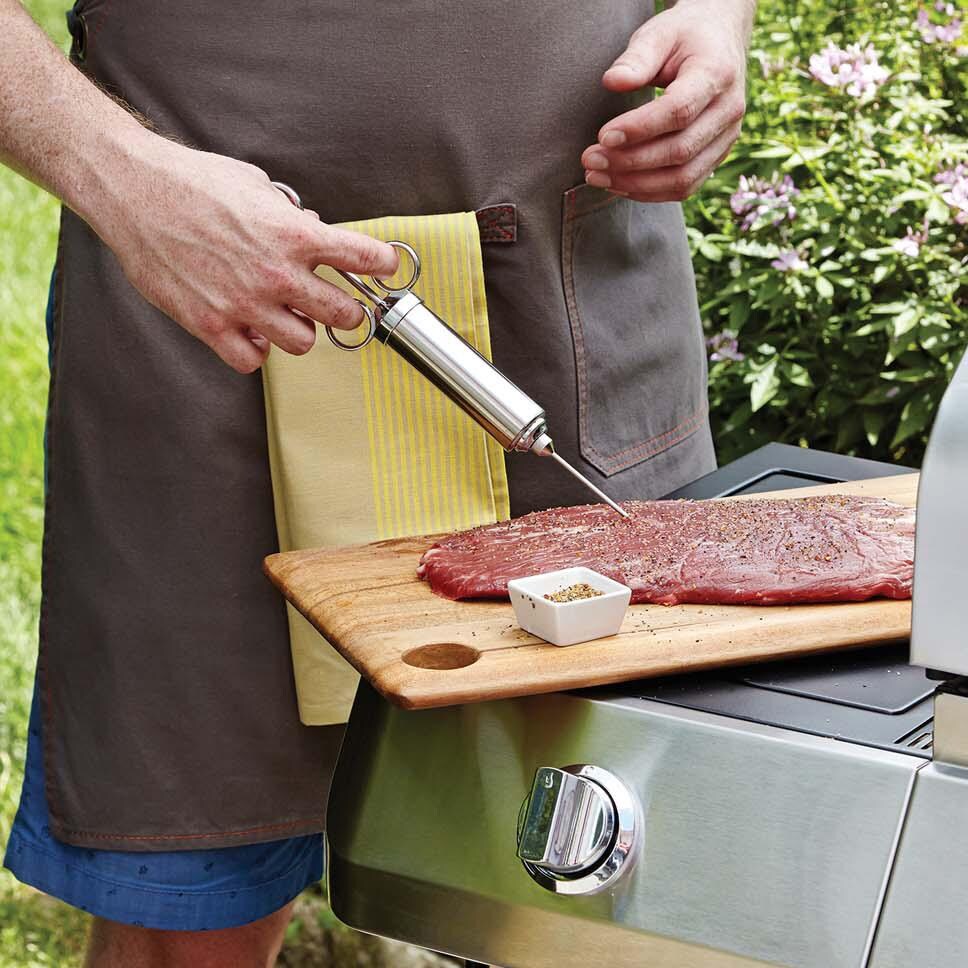 Outset 76456 6 Pc Injector Set Color Box - Injecting Meat - Lifestyle thumbnail