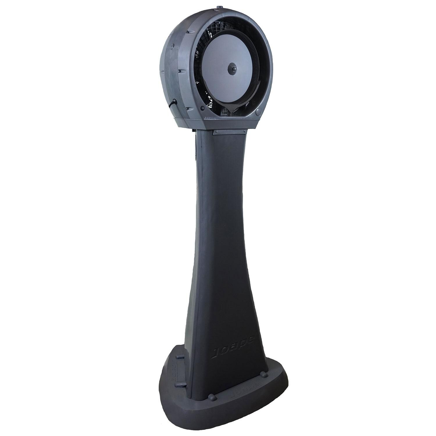 Joape Cassino 737 Pedestal Misting Fan - Gray - Angled Right thumbnail