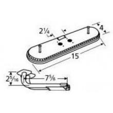 Stainless Steel Oval Twin, Centered, 2.25 Inch Offset Burner 14902-76102 image