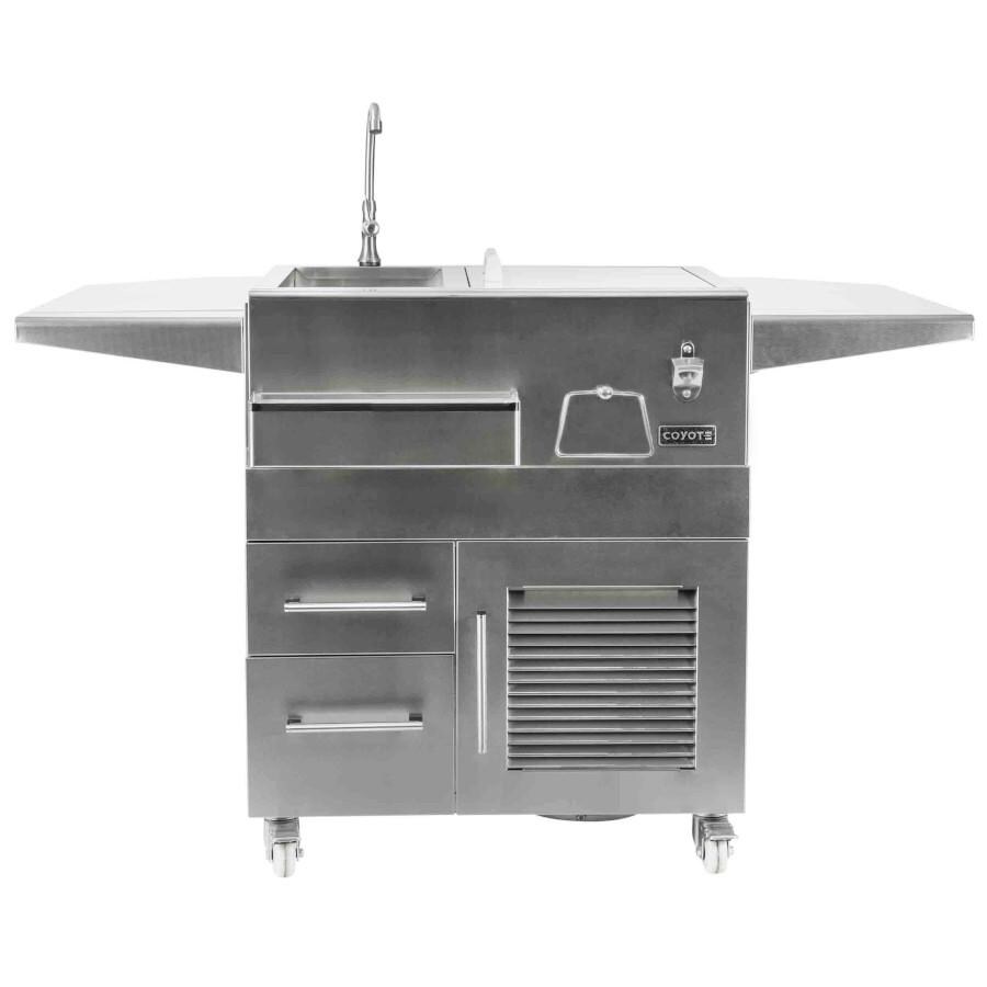 Coyote Outdoor Living 30-Inch Stainless Steel Built-In Refreshment Center w/ Coyote Outdoor Living Universal Cart thumbnail