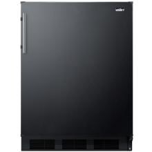 Summit 24-Inch 5.1 Cu. Ft. Compact Refrigerator / Freezer - Black - CT663BBI image