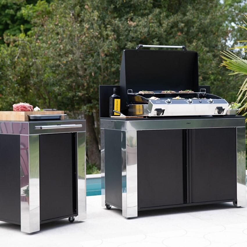 ENO MIP12058 FELIX Stainless Cart - Shown w/ Side Cart (Not Included) - Lifestyle thumbnail