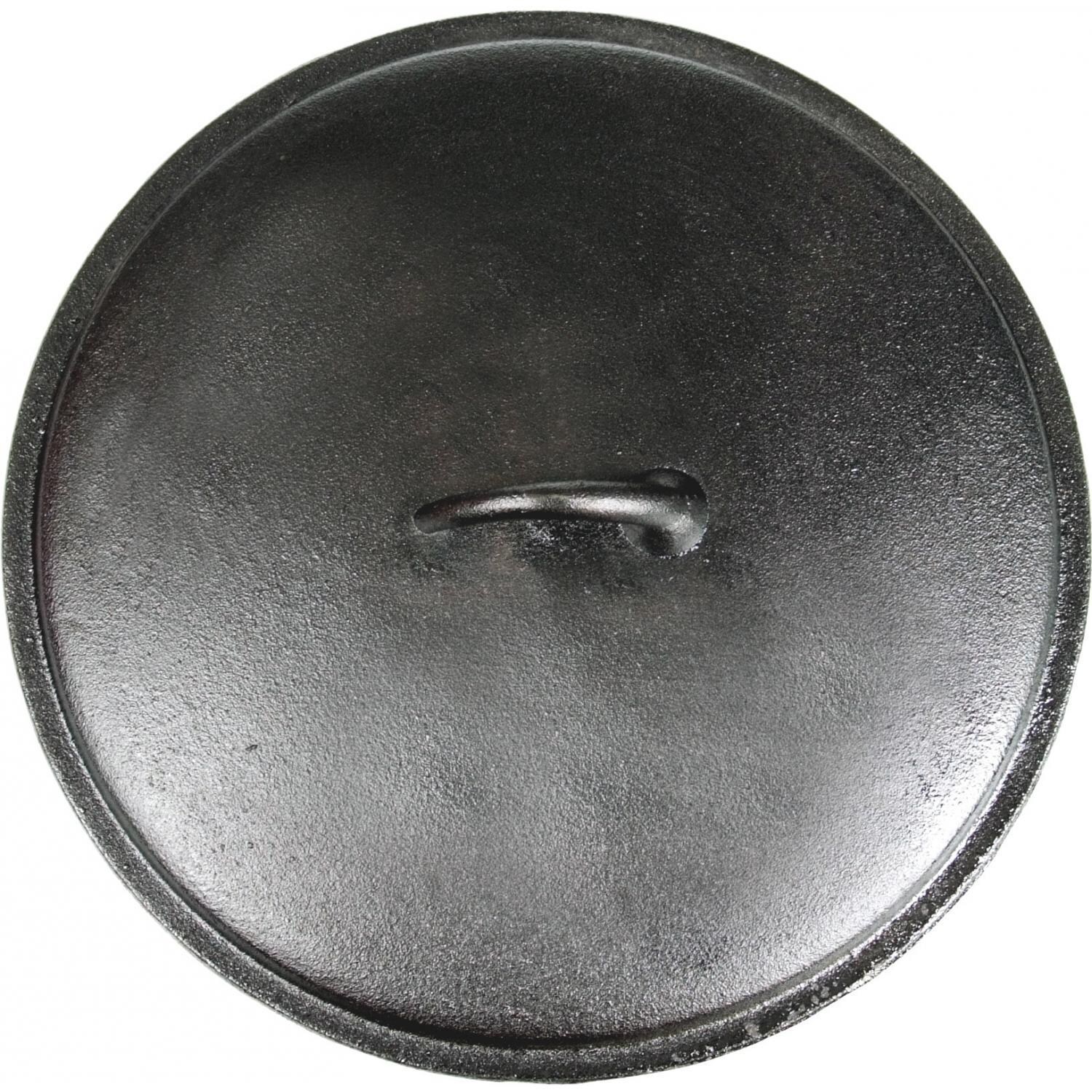Cajun Cookware 12-Inch Seasoned Cast Iron Skillet Lid - Top View thumbnail