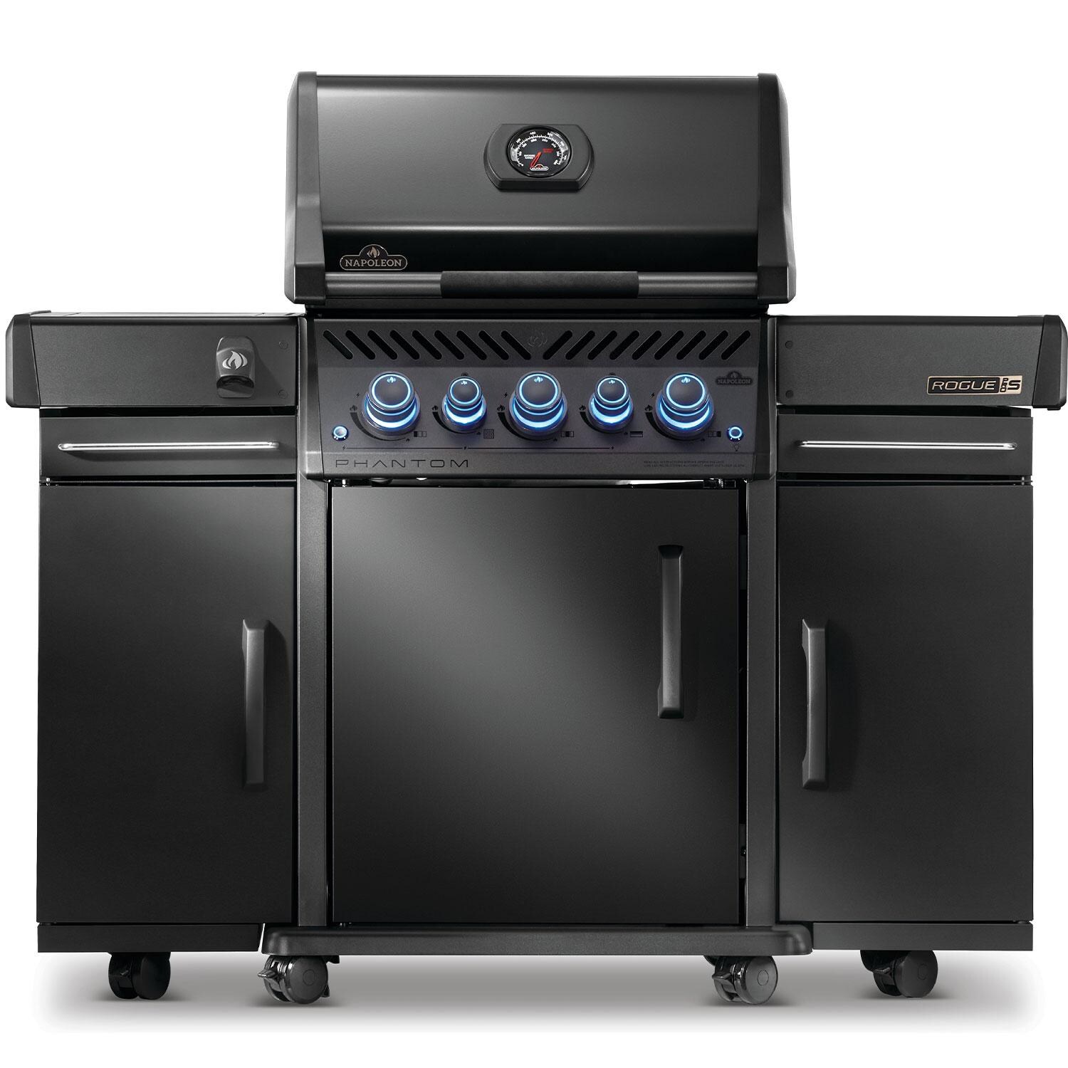 Napoleon 68006 Rogue PRO-S Grill Storage Cabinet Cart - Matte Black - Two Carts Attached - Detail thumbnail