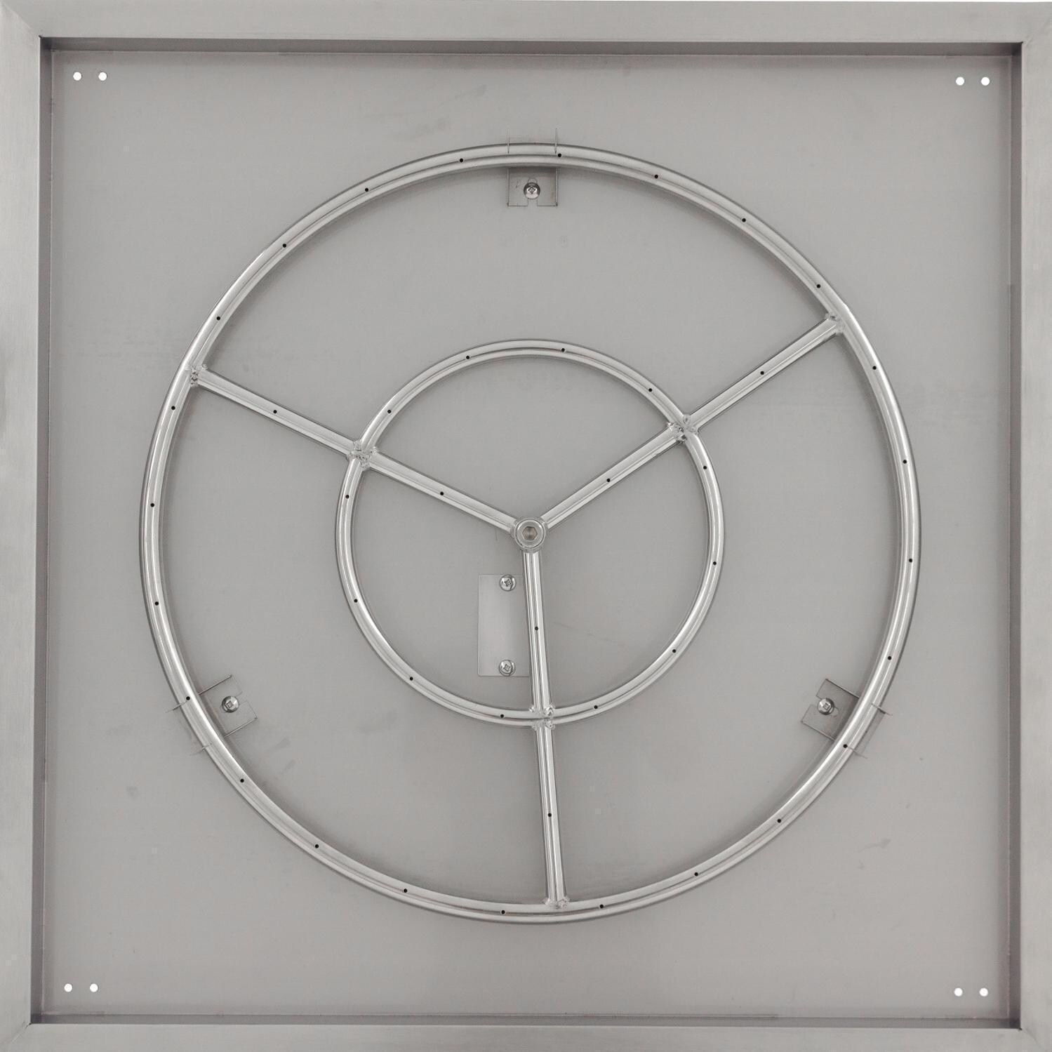  BBQGuys Signature Series 30-Inch Square Propane Drop-In Pan With Ring Burner - Top View thumbnail