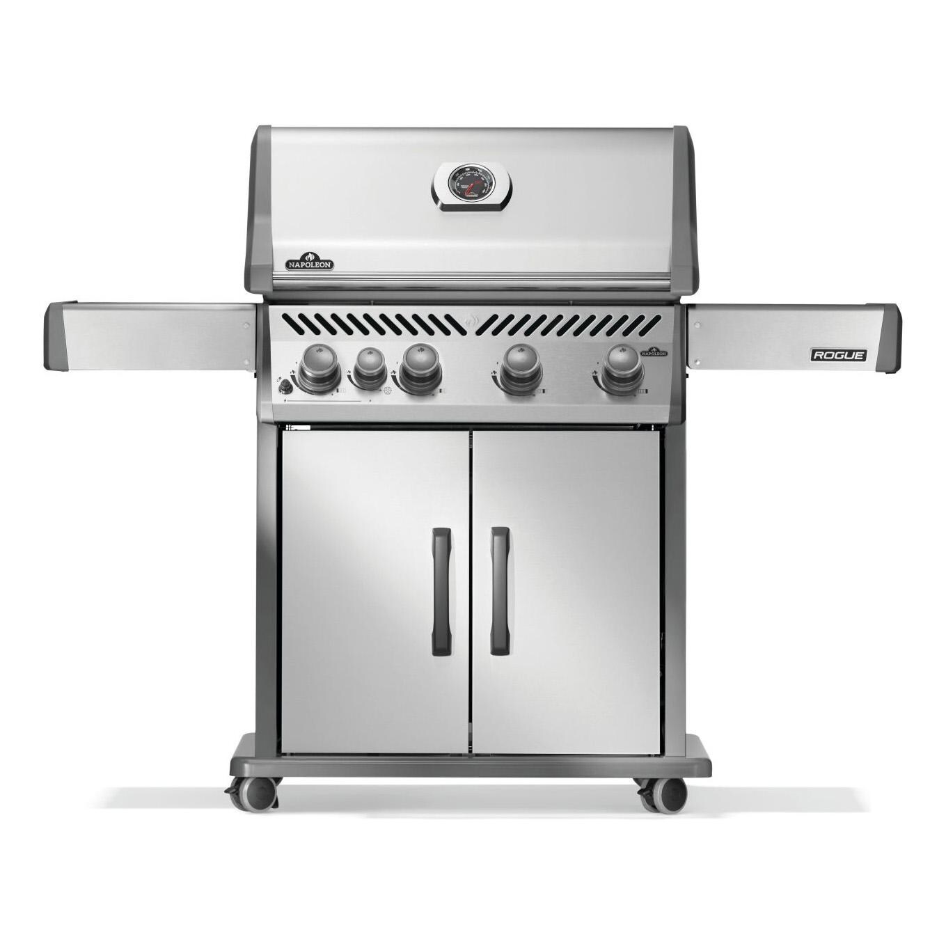 Napoleon R525SBNSS-2-FB Rogue 525 4 Burner Natural Gas Grill w/ Range Side Burner - Stainless Steel - White Background thumbnail