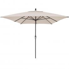 8 Ft. X 11 Ft. Rectangular Aluminum Patio Umbrella W/ Crank Lift By BBQGuys - Bronze Frame / Sunbrella Canvas Canvas Canopy image