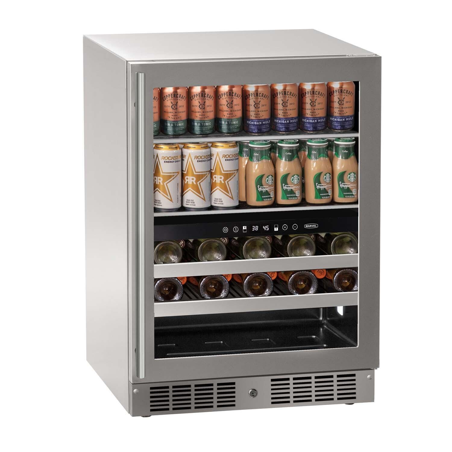 Marvel MRBD224-SG31A 24-in 4.8 Cu. Ft. Dual-Zone Beverage Center - White Background thumbnail