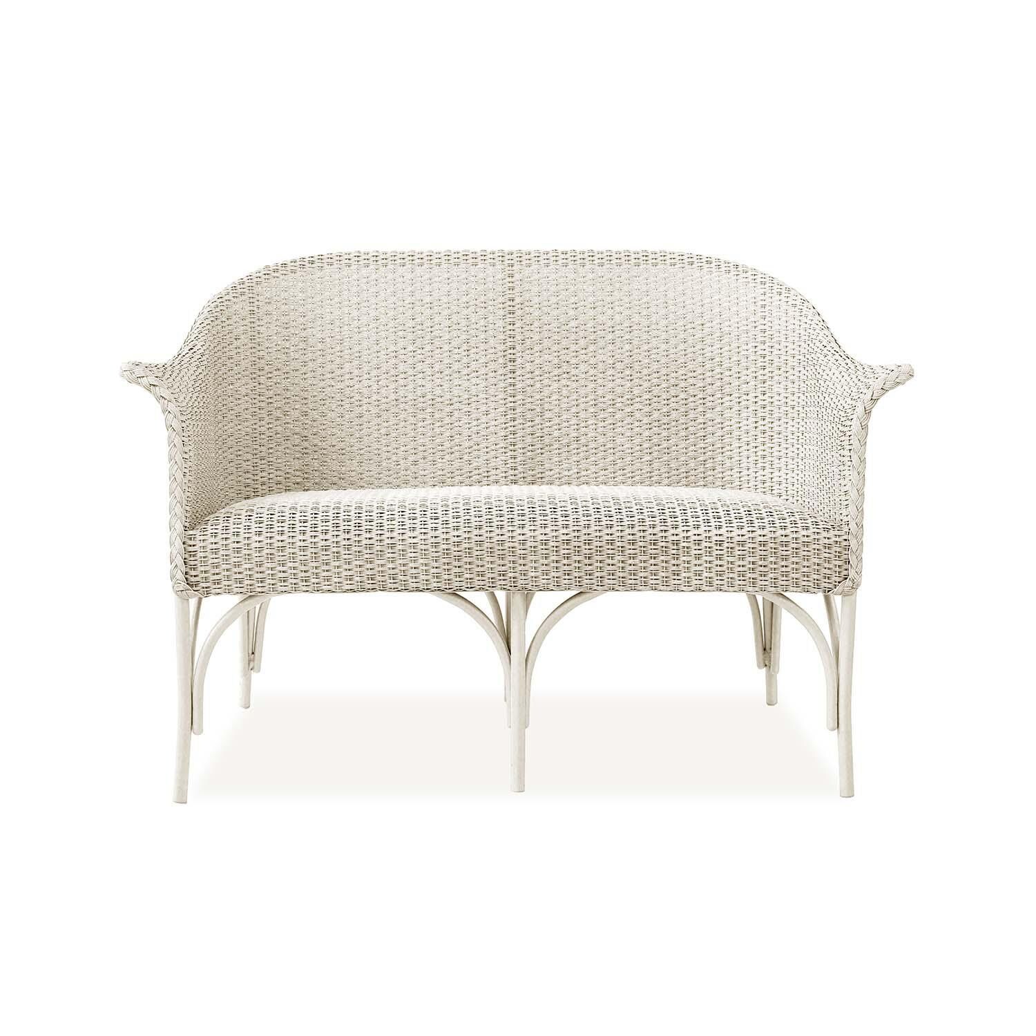 Timeless View 2 Person Wicker Loveseat in Ivory by Lakeview Outdoor Designs