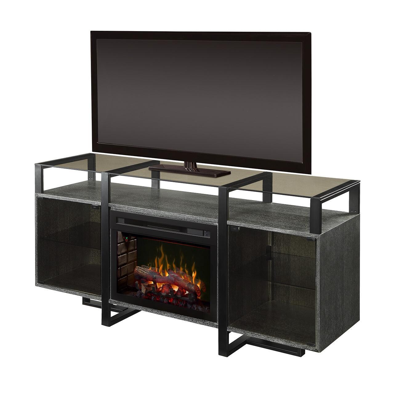 Dimplex - GDS25LD-1831RC - Multi-Fire XD Milo - 68-Inch Media Console Electric Fireplace - Realogs - Rift Grey