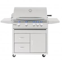 Summerset Sizzler Pro 32-Inch 4-Burner Natural Gas Grill With Rear Infrared Burner - SIZPRO32-NG