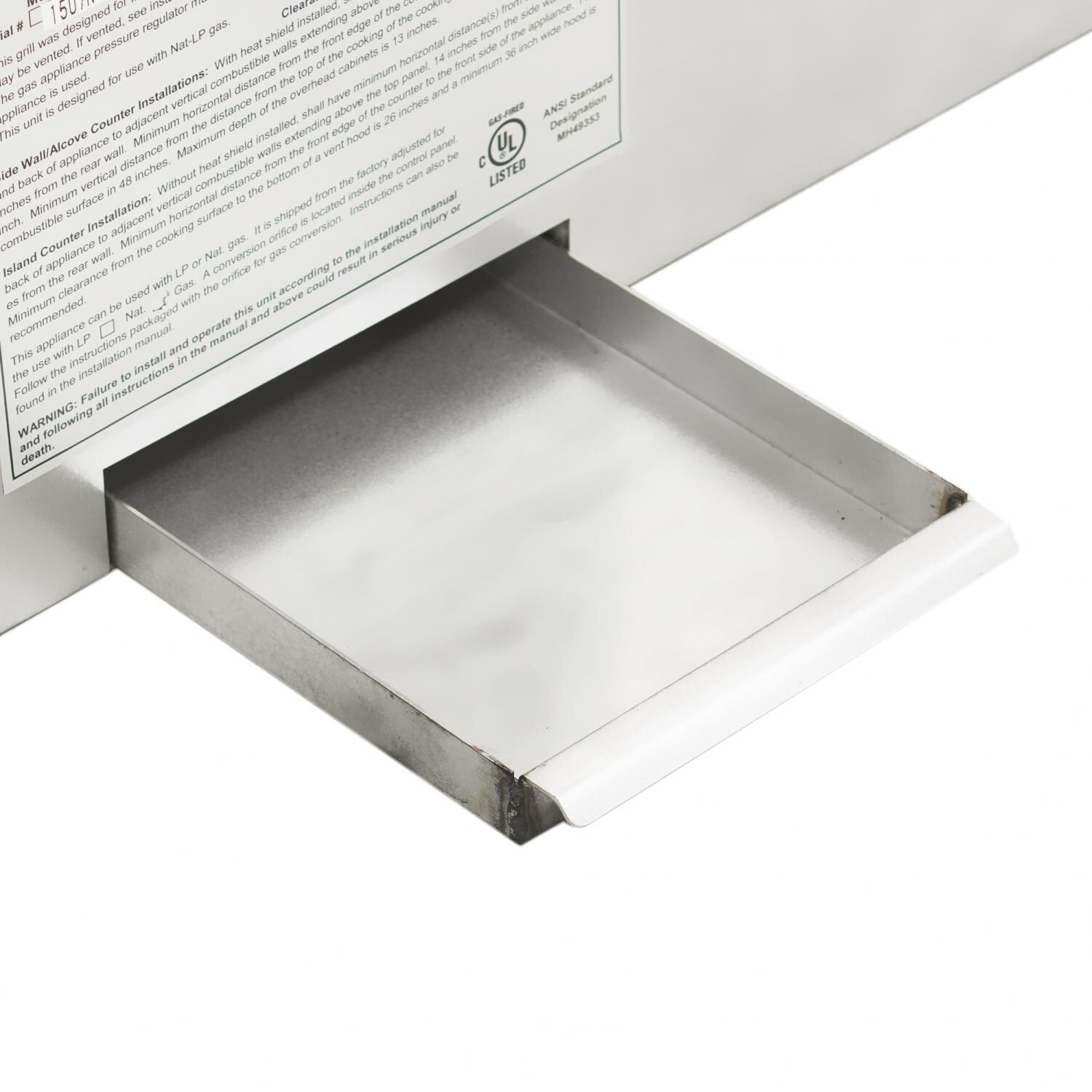 ProFire 30-Inch Indoor Gas BBQ Grill - Drip Tray thumbnail