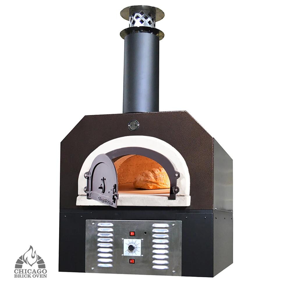 Chicago Brick Oven CBO-750 Hybrid Countertop Commercial Pizza Oven W/ Skirt - Propane - Copper Vein - CBO-O-CT-750-HYB-LP-CV-C-3K-SKT