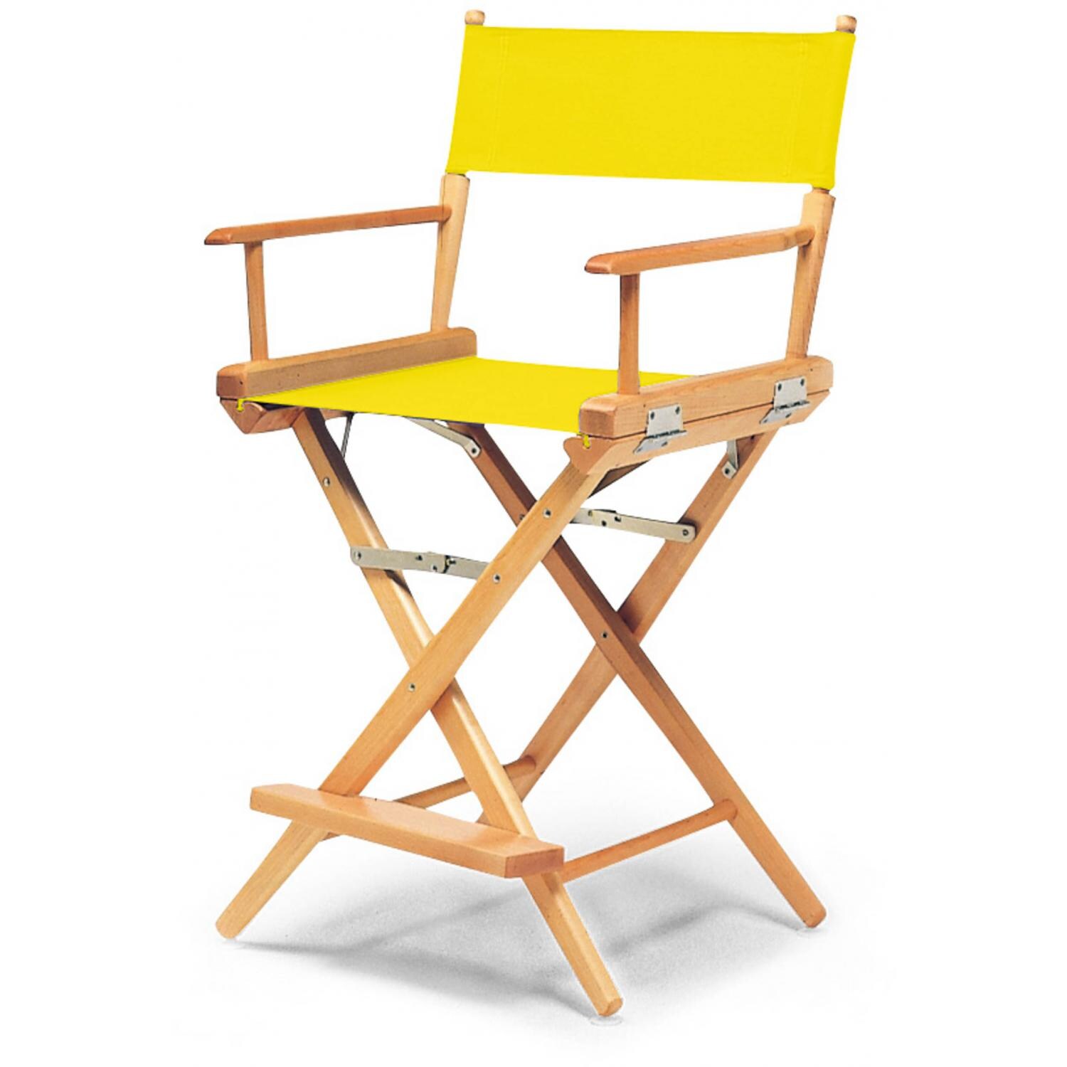 World Famous Counter Height Director Chair By Telescope Casual - Varnish/Canary