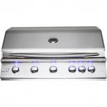 RCS Premier Series 40-Inch 5-Burner Built-In Propane Gas Grill With Rear Infrared Burner & Grill Lights - RJC40ALLP