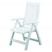 KETTLER Roma Resin Multi-Position Folding And Reclining Patio Dining Arm Chair image