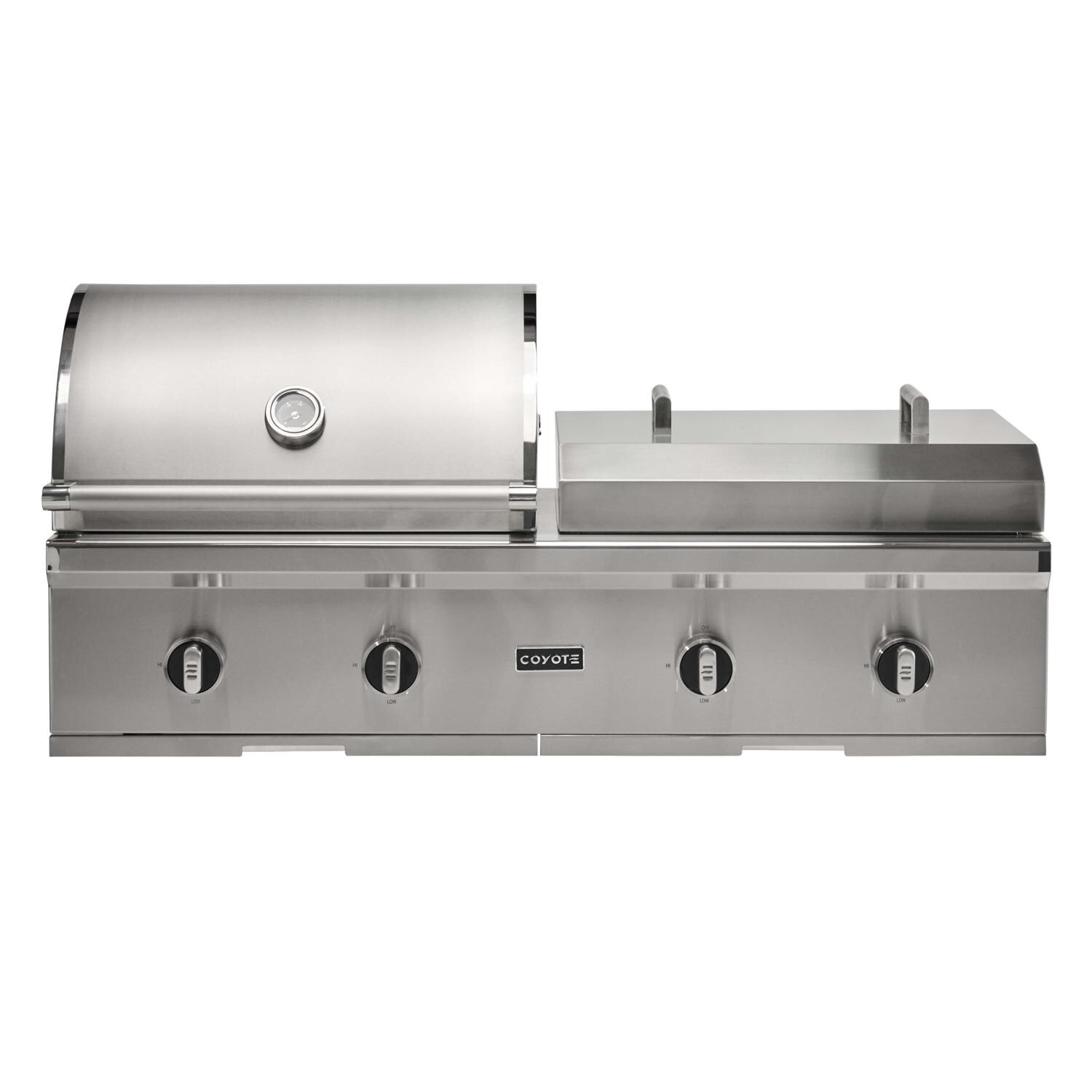 Coyote Outdoor Living C3CO50LP 50 Inch Built-In Propane Grill - Closed - White Background thumbnail