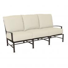 La Jolla Aluminum Patio Sofa W/ Sunbrella Canvas Flax Cushions By Sunset West image