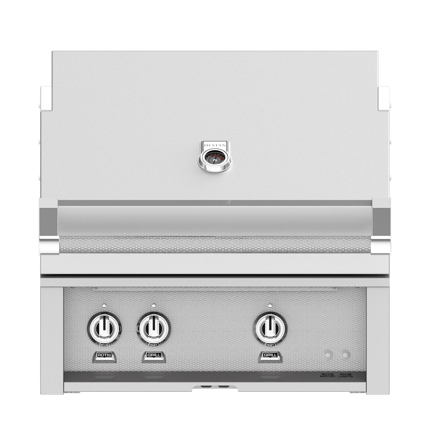 Hestan 30-Inch Built-In Propane Gas Grill W/ All Infrared Burners & Rotisserie - Steeletto - GSBR30-LP-SS thumbnail
