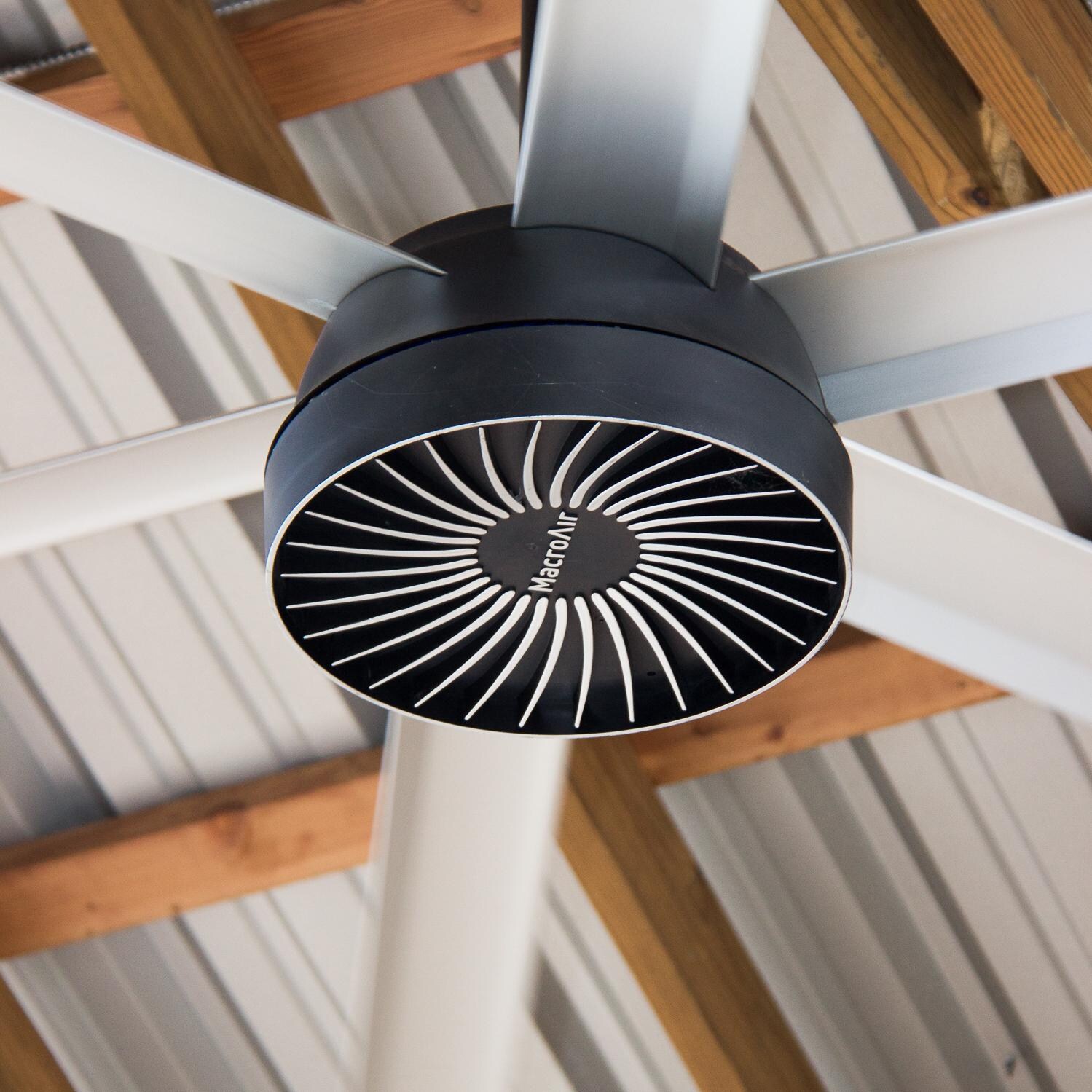 MacroAir AirVolution-D 370 Outdoor Ceiling Fan - Close Up thumbnail