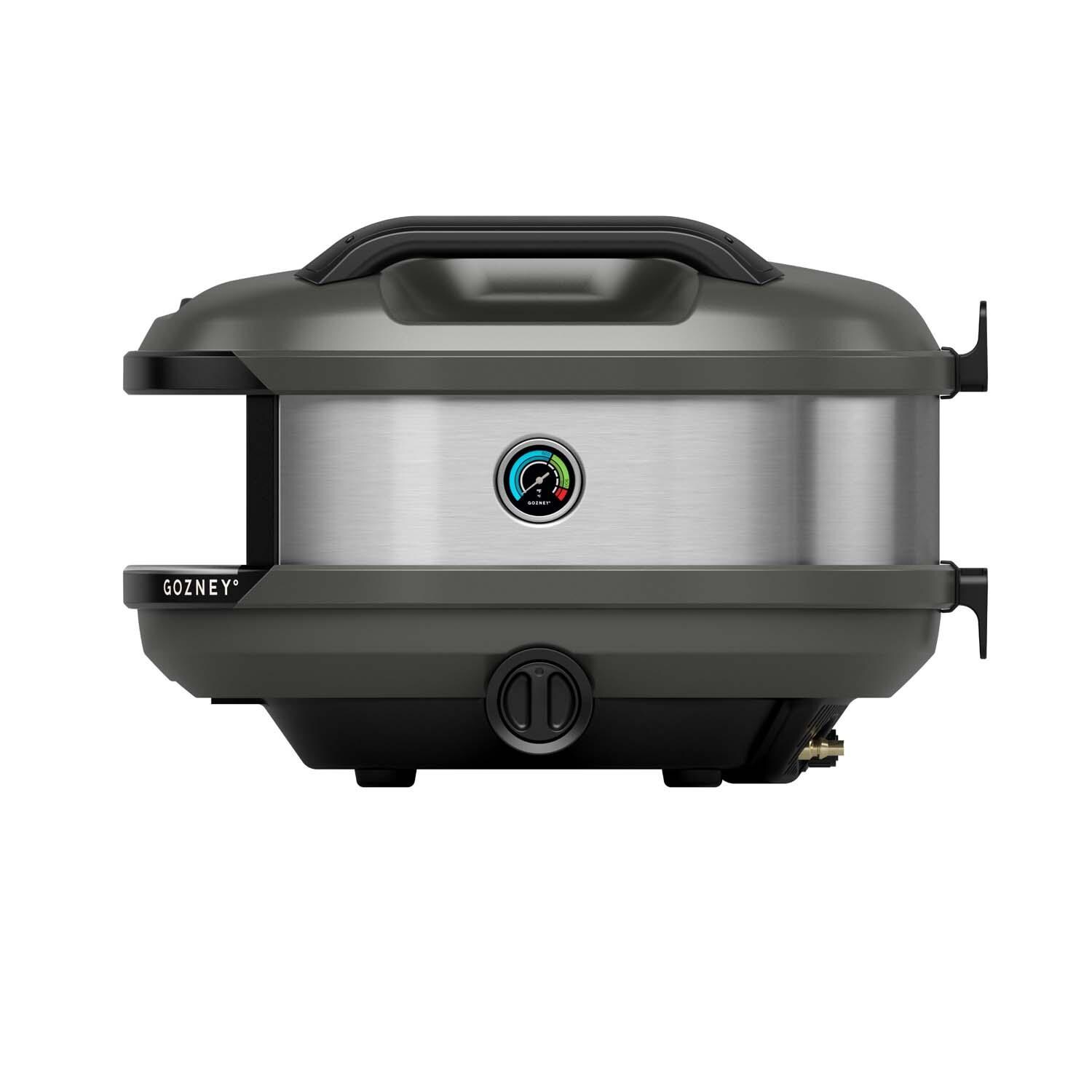Gozney GTPOBUS1225 Tread Propane Pizza Oven - Black - Side View - White Background thumbnail