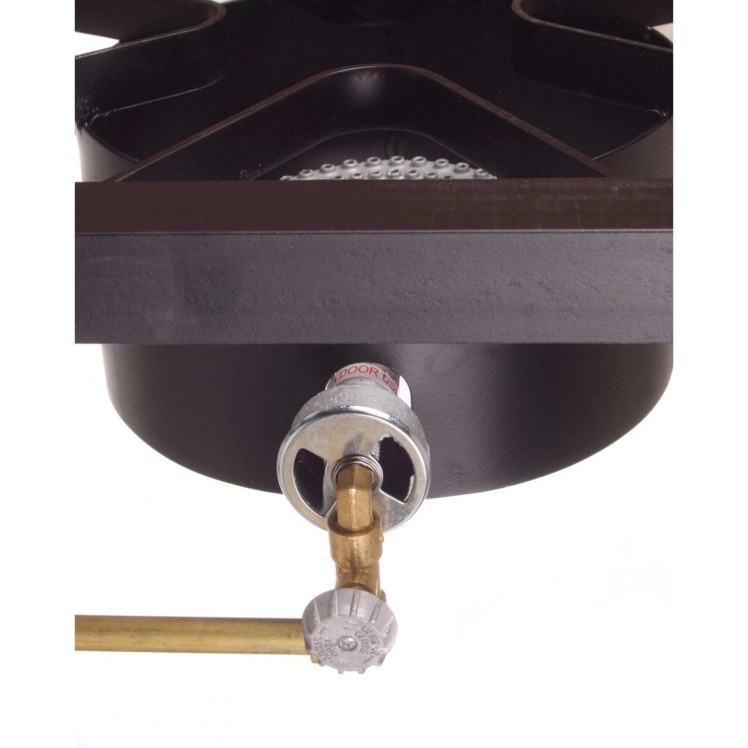 Cajun Cookware 2-Burner Propane Gas Stove On Cart - Connector thumbnail