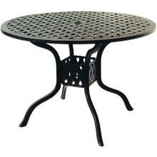 Darlee Series 30 42 Inch Cast Aluminum Patio Dining Table