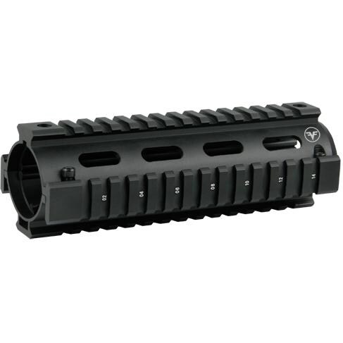 Firefield 6.7 In Carbine Quad Rail Two Piece - Black - FF34001
