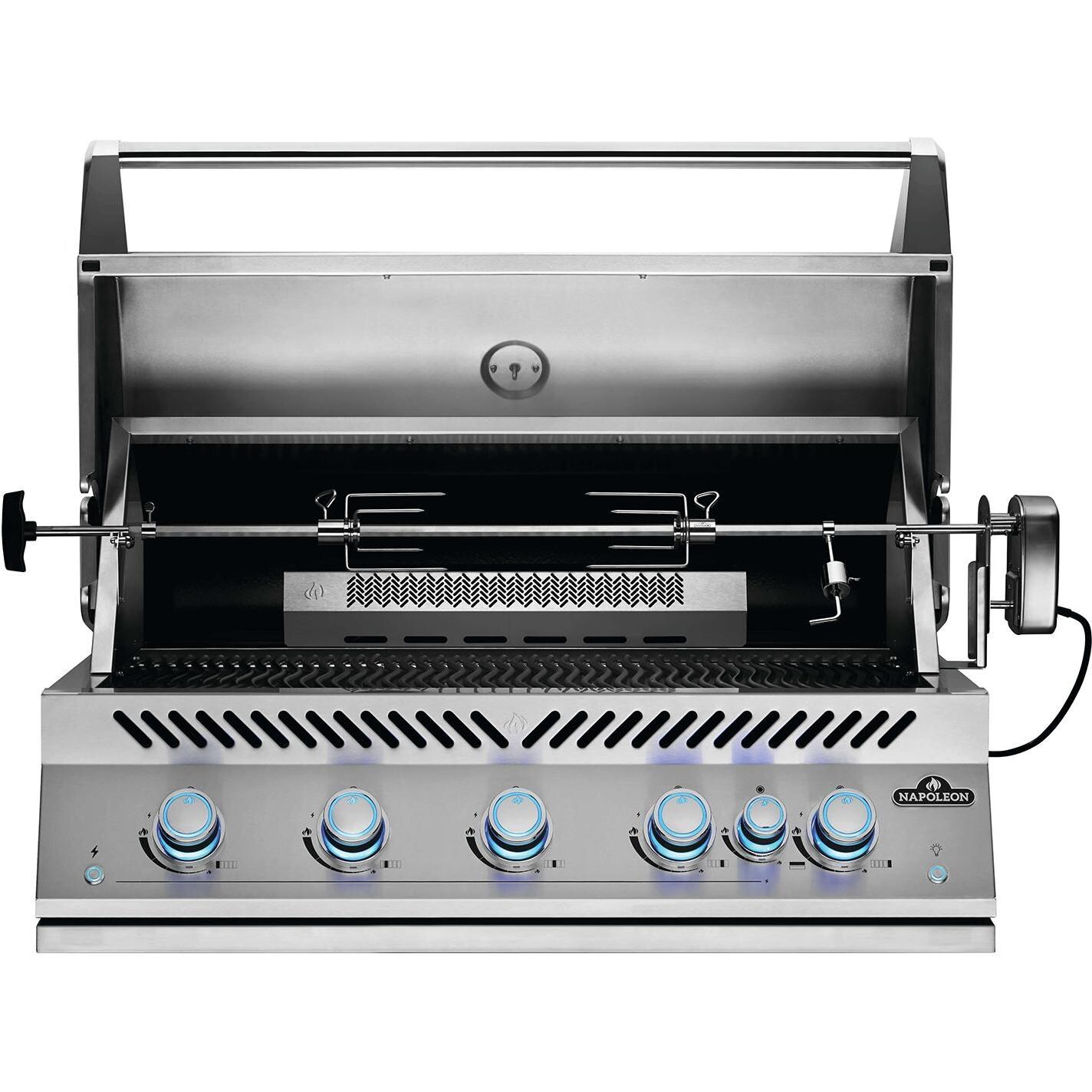 Napoleon BIG38RBNSS Built-In 700 Series 38-Inch Natural Gas Grill with Infrared Rear Burner & Rotisserie Kit - Rotisserie Kit thumbnail