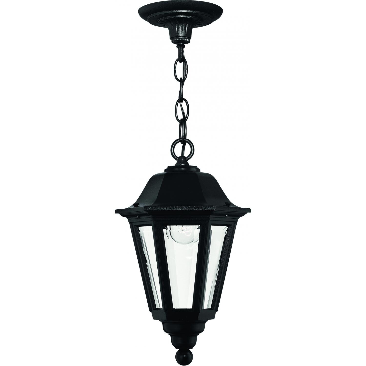Hinkley Lighting Manor House 1412BK 60W One Light Outdoor Ceiling Light - Black thumbnail