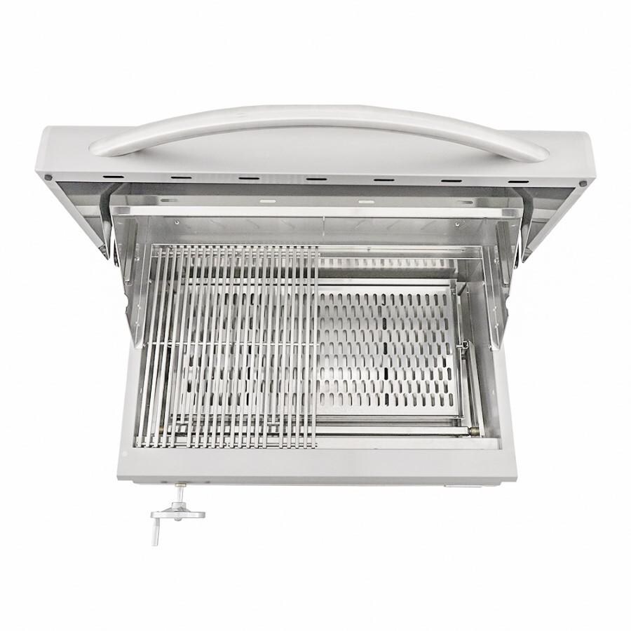 RCS RJCC32A Premier Built-In Stainless Steel 32-Inch Charcoal Grill - Overhead View thumbnail