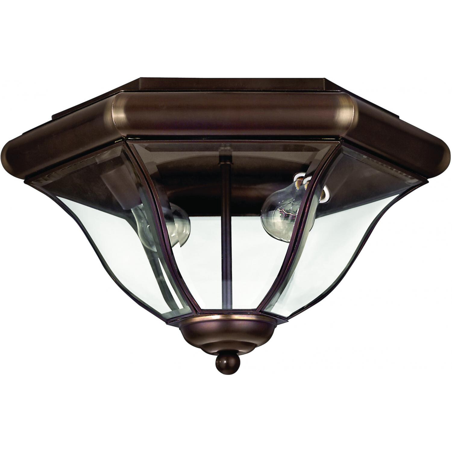 Hinkley Lighting San Clemente 2443CB 60W Two Light Outdoor Flush Mount Ceiling Fixture - Copper Bronze thumbnail
