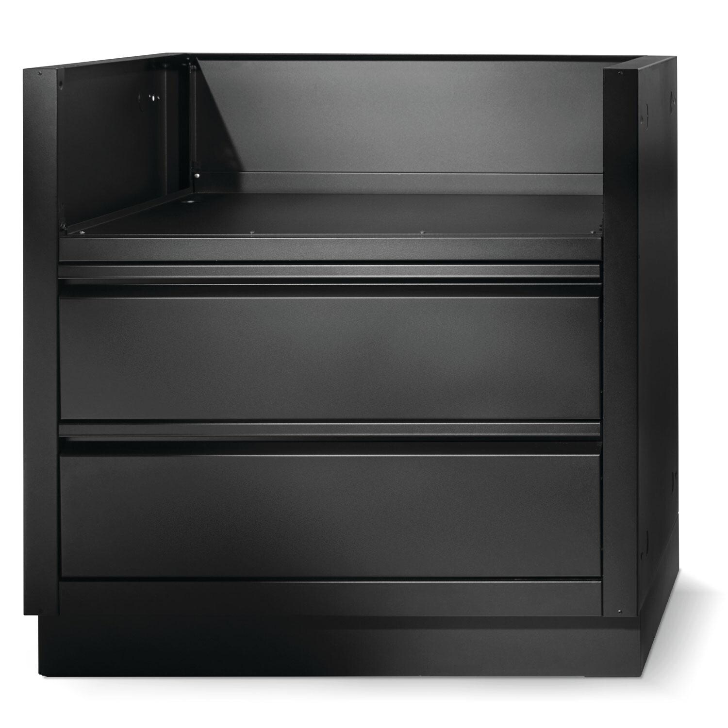 Napoleon IM-UGC32-MK-1 OASIS Under Grill Cabinet for 32-in Built-In 700 Series - Matte Black - Angled Right - White Background thumbnail