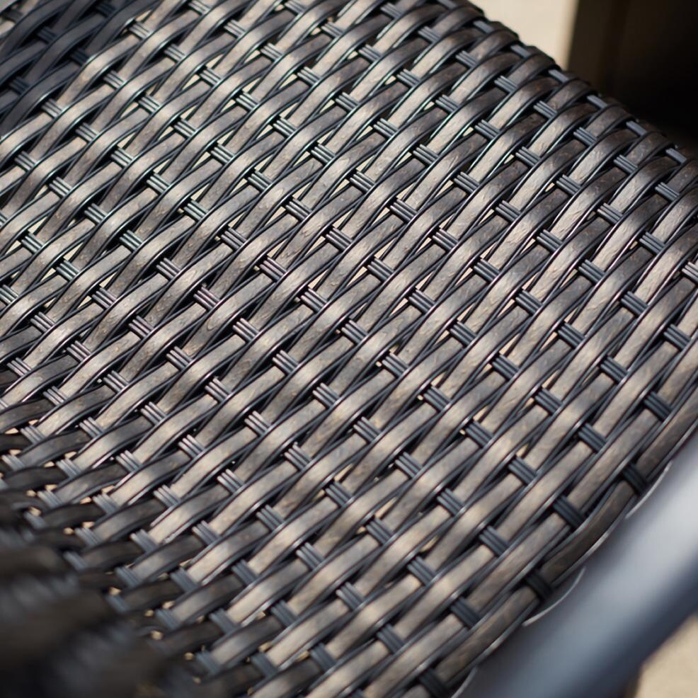 Darlee B/501210-9PC-88W Victoria 9 Pc Cast Aluminum Dining Set in Espresso - Chair Seat - Detail thumbnail