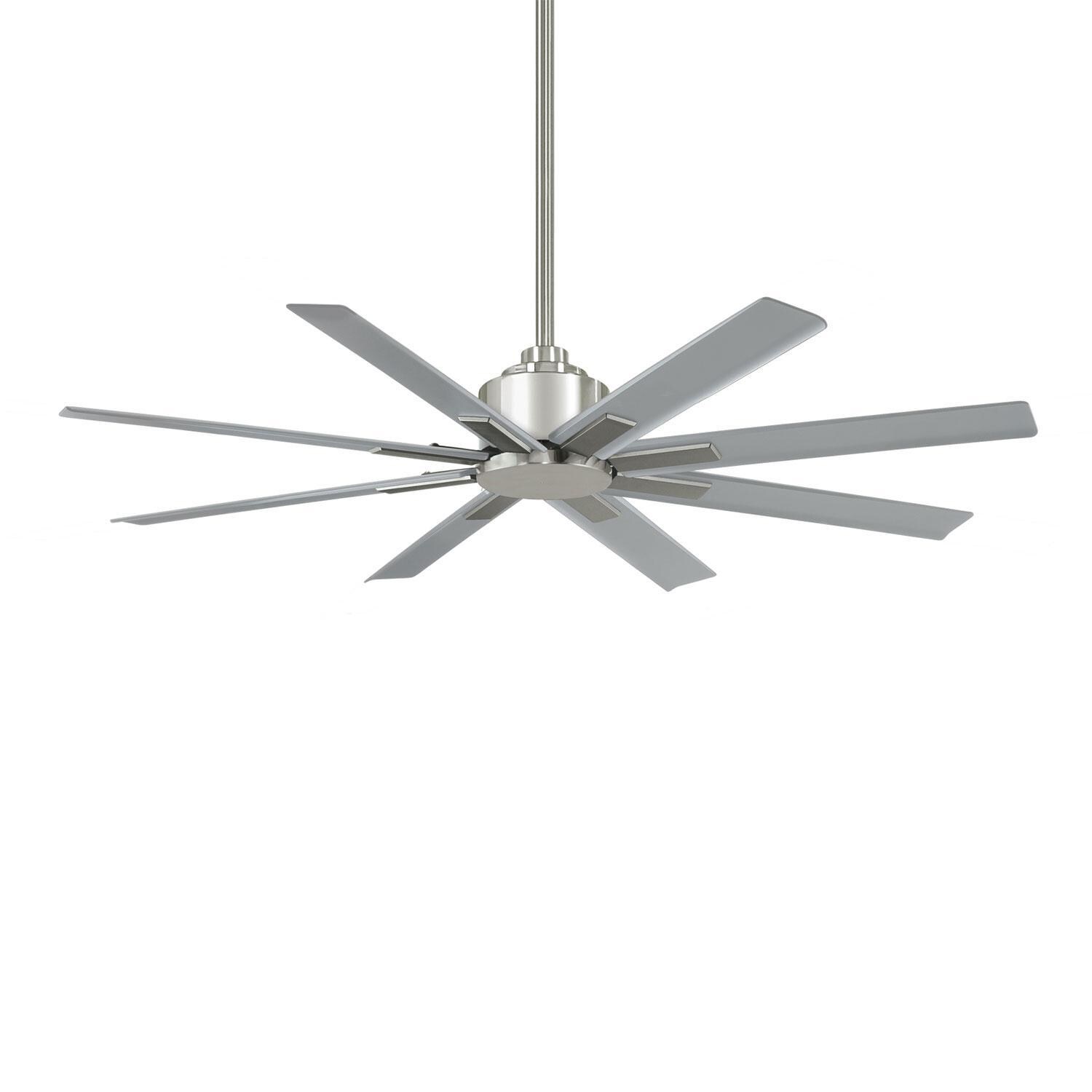 Minka-Aire XTREME H20 52-Inch 8 Blade Outdoor Fan in Brushed Nickel with Remote Control thumbnail