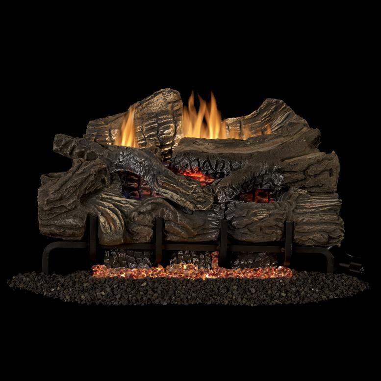 Superior Fireplaces 24-Inch Smokey Mountain Gas Log Set With Vent-Free ...