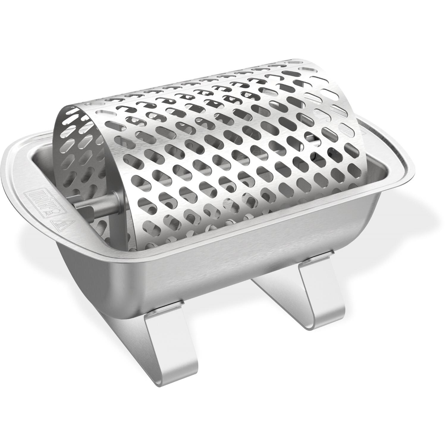 Weber Grills 3401333 Stainless Steel Griddle Butter Roller - Angled Right - White Background thumbnail