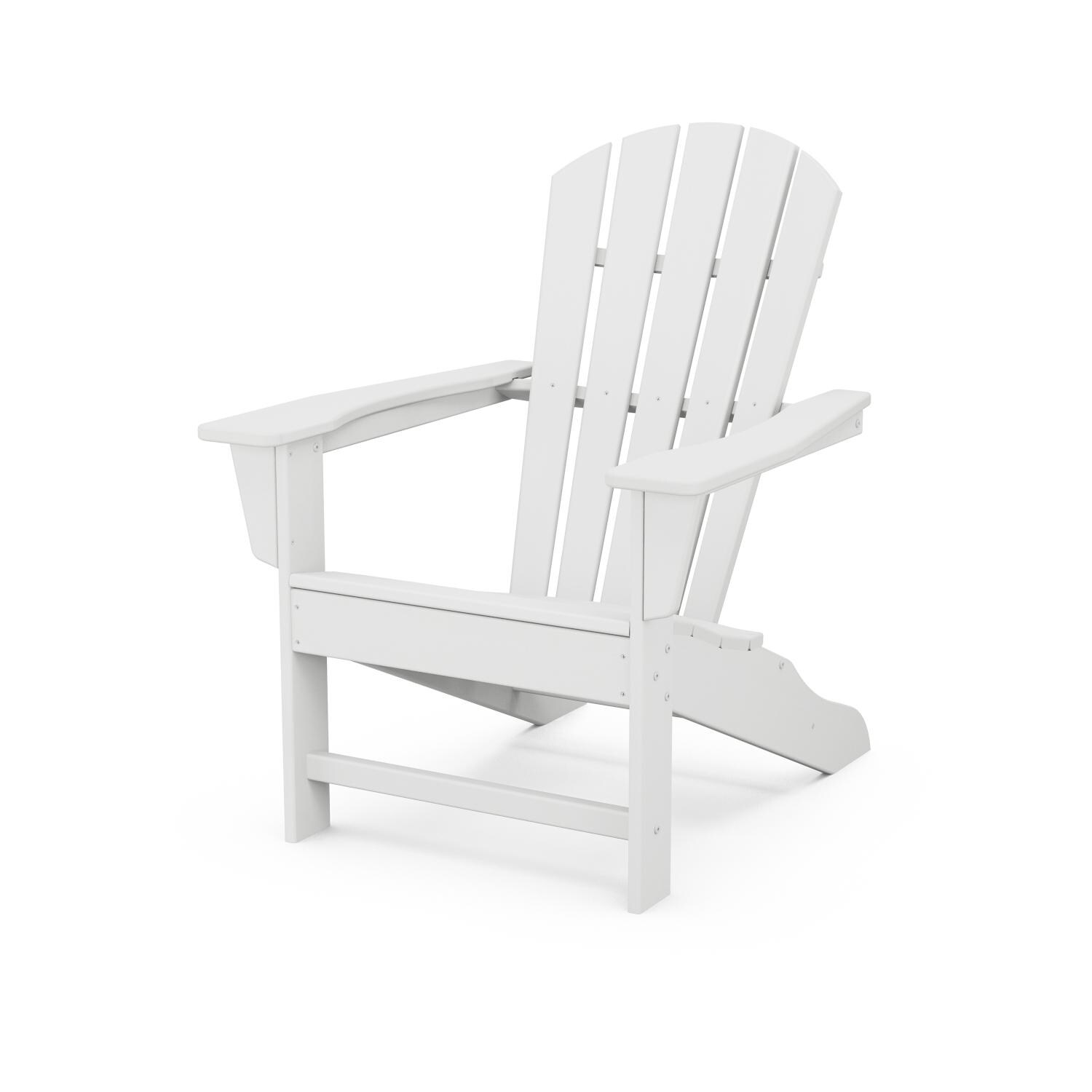 POLYWOOD White Palm Coast Adirondack Chair - Full View thumbnail