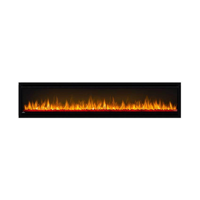 Napoleon NEFL74CHS 74-Inch Alluravision Slimline Wall Mount Electric Fireplace - Red Embers - Orange Flames thumbnail