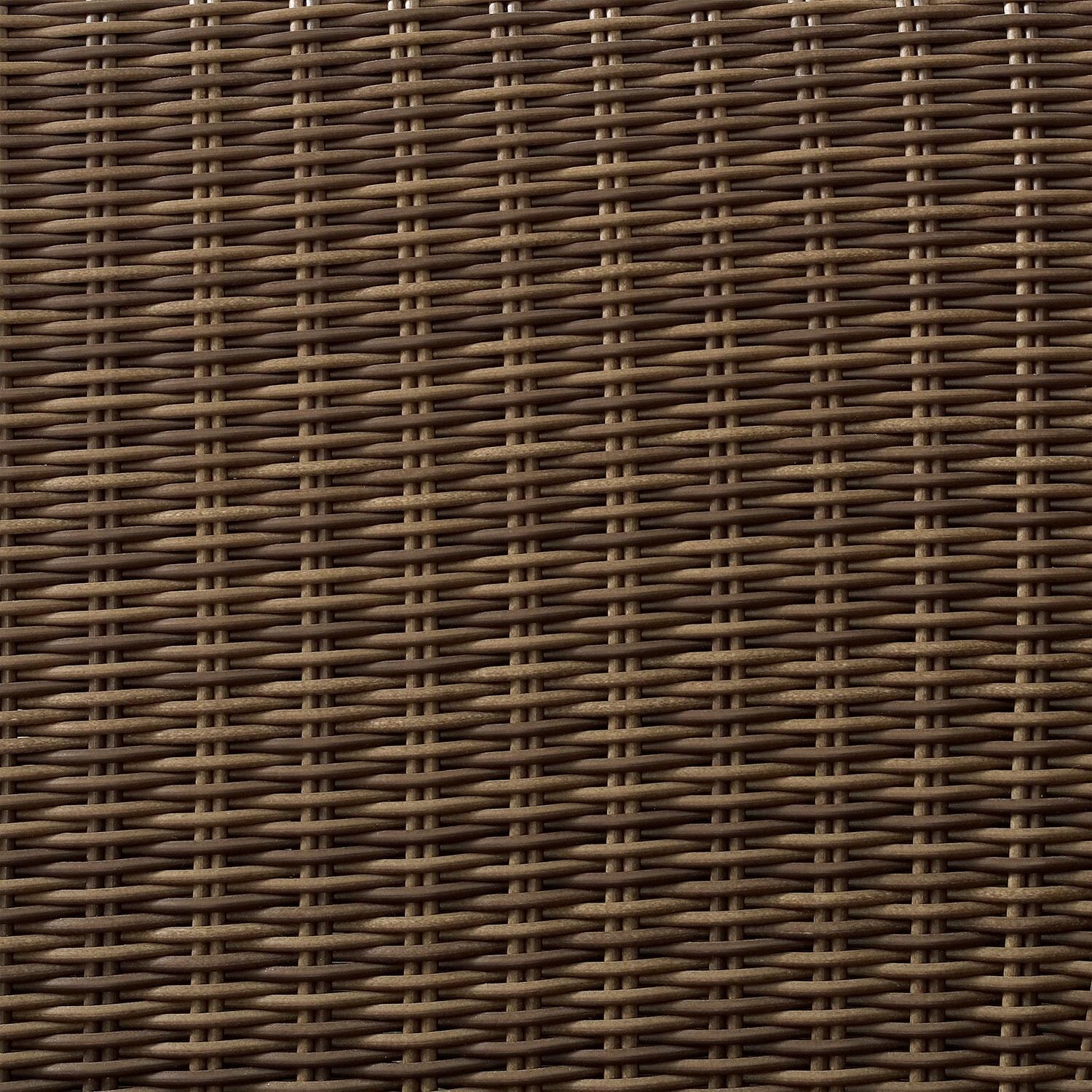 Ultimate Patio UP-92420WB-GY 4Pc Wicker Outdoor Sectional Patio Furniture Set in Gray - Wicker Swatch - Detail
